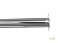 Kupferrohr 12mm x 1.000 mm verchromt, mit Bördel