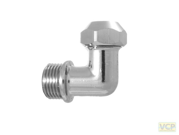 Kupplung Winkelform 3/8" Ag x 10mm QV verchromt