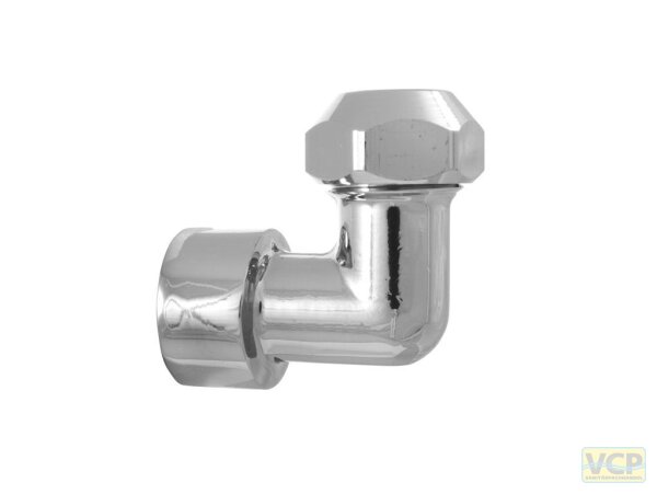 Kupplung Winkelform 1/2" Ig x 10mm QV verchromt