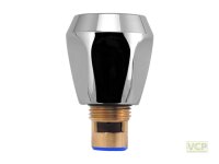 Keramikoberteil 1/2" 90° blau komplett mit Griff...