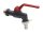 Kugelauslaufventil 1" Nylon Griff rot bis -5° Celsius