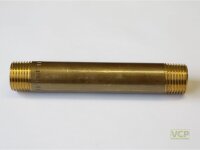 Langnippel Messing blank 6/4" x 80mm