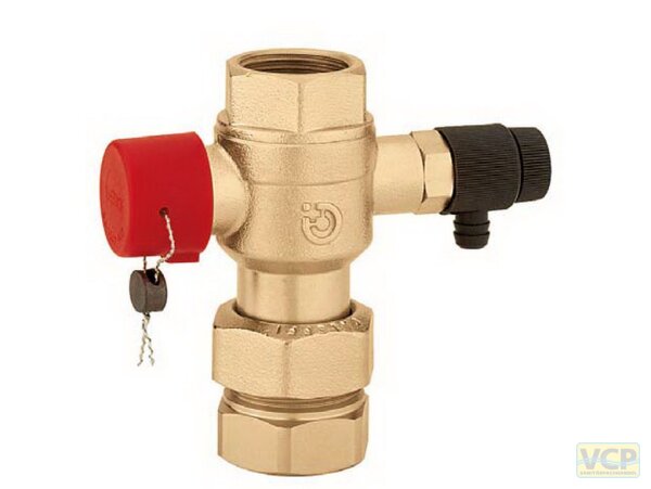 Kappenventil 1" Caleffi 5580 mit Entleerung