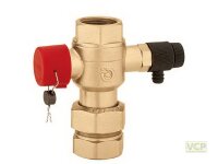 Kappenventil 3/4" Caleffi 5580 mit Entleerung