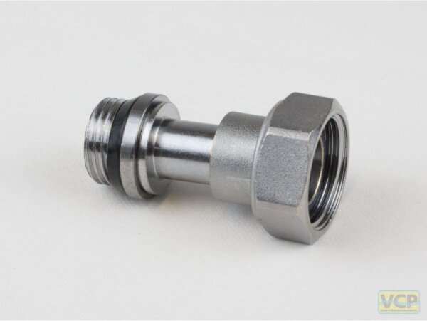 Ausgleichstülle 3/8" mit Ü-Mutter 31-47mm Messing chrom