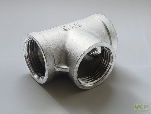 T-Stück Edelstahl 3/4"