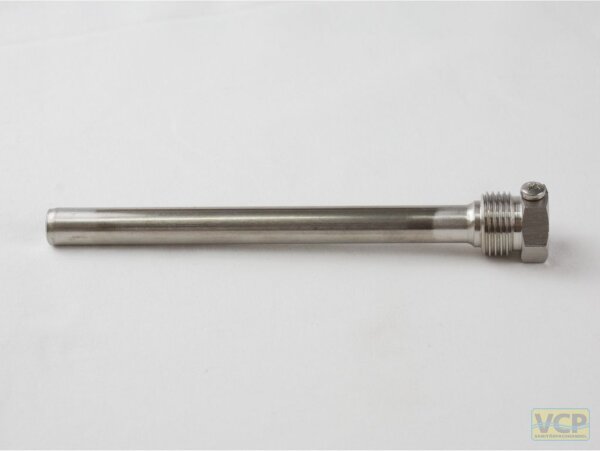 Edelstahl-Tauchhülse V4A 1/2" x 45mm