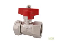 Kugelhahn 1/2" mit Verschraubung und Plombierbohrung