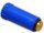 Baustopfen 3/4" Blau mit Messinggewinde