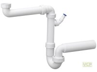Raumspar-Kugelgelenk-Siphon 6/4" DN50 mit Anschluss