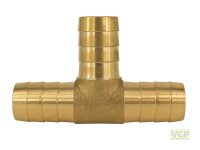 T-Verbindungsröhrchen Messing blank 3/4" schwer
