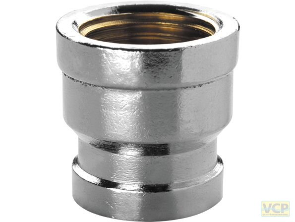 Muffe reduziert Messing chrom 1/2" x 3/8" Marktmodell