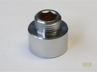Reduzierstück Messing chrom 3/8"Ag x...