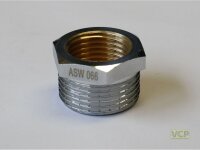 Reduzierstück Messing chrom 1" x 3/4"...
