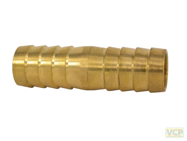 Verbindungsröhrchen Messing blank 6/4" schwer