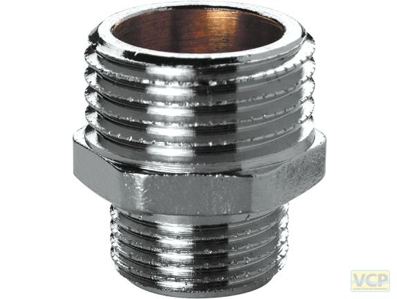 Reduziernippel Messing chrom 1/2" x 3/8" Marktmodell
