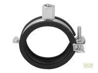 Einhand-Schraubrohrschelle mit Einlage 48-53mm und...