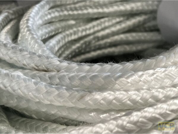 Glasfaserpackung Ø 12 mm - 2,5 m rund geflochten, bis ca. +500°C