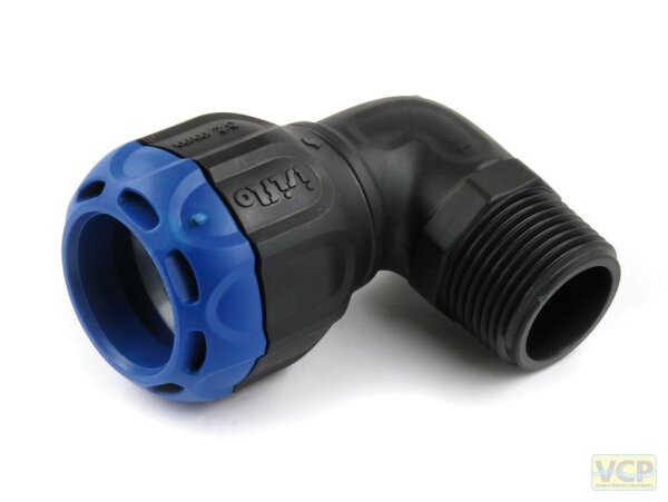 Isiflo Komposit Sprint Winkel-Steckverbindung AG 90° Typ 721 40 mm x 5/4"