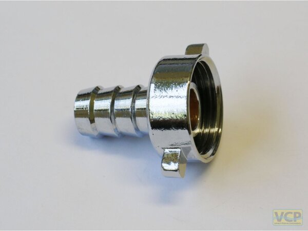 2/3-Schlauchverschraubung verchromt 1/2" x 3/4"