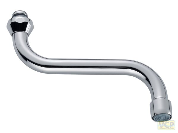 S-Rohrauslauf mit DL Strahlregler/Inox verch 3/4" x 150mm konisch dichtend mit 2 O-Ringen Original Neoperl