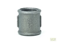Muffe 6/4" TG schwarz