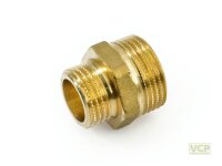 Reduziernippel Messing blank 1" x 1/2"