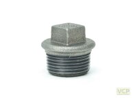 Stopfen 5/4" mit Rand TG schwarz
