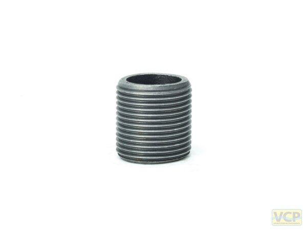 Einfacher Nippel 1"x 35mm TG schwarz