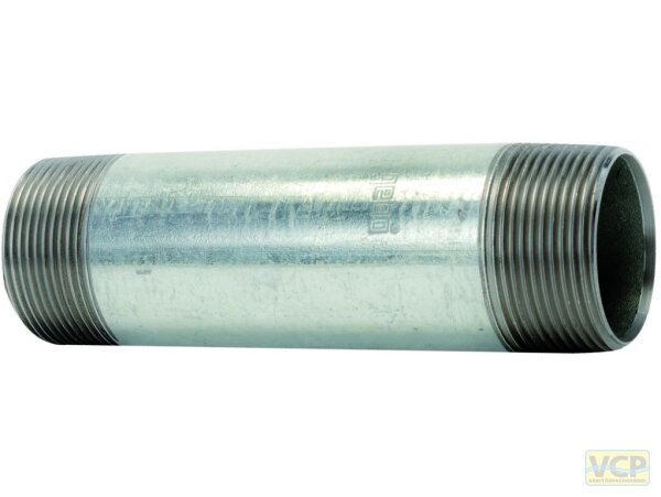 Langnippel 3/4" x 120mm TG schwarz