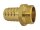 Sauger-Schlauchstück Messing blank 13mm x 3/4"Ag