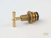 Knebeloberteil 1/2" Messing roh