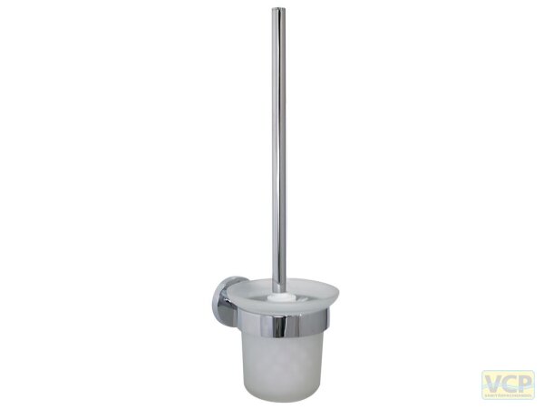 WC-Wandgarnitur Metall Serie Oslo rund verchromt
