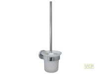WC-Wandgarnitur Metall Serie Oslo rund verchromt