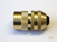 Steckkupplung für 3/4" Schlauch Messing blank
