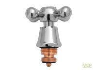Kreuzgriff-Oberteil 1/2" chrom/kalt