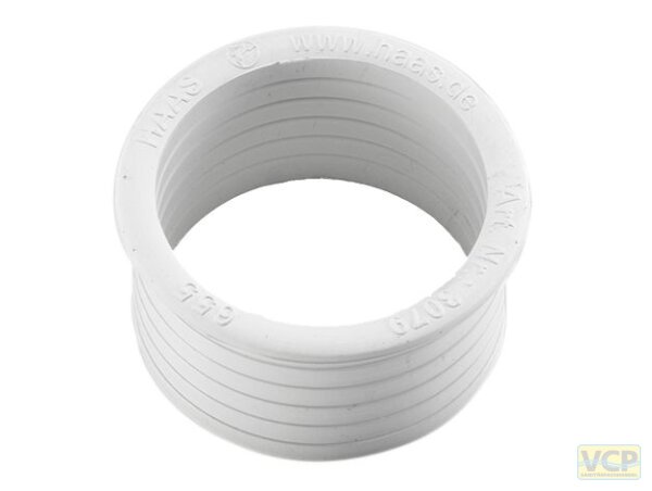 Gummi-Nippel für Spitzende Siphon an Spitzende HT-Rohr DN40/32 36x32mm weiss / 3074