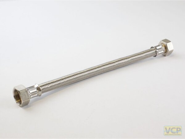 Flexibler Panzerschlauch 3/4"ÜM x 3/4"ÜM x 1500mm DN13 Silikon DVGW Zulassung W 543/270
