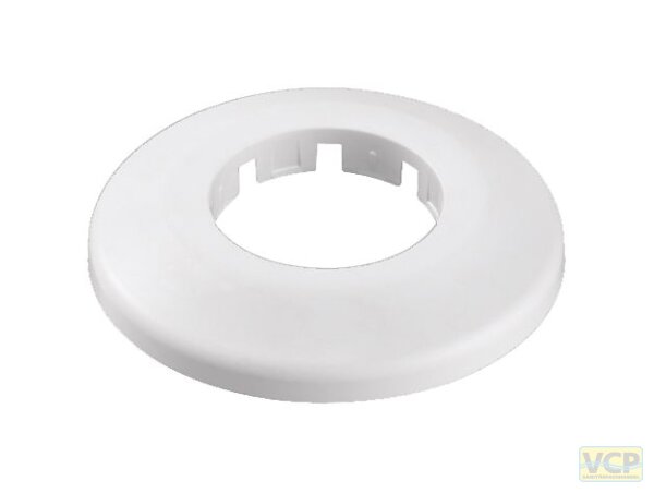 Rosette für Spültischsifon DN 40 Ø84 H12,7 weiß
