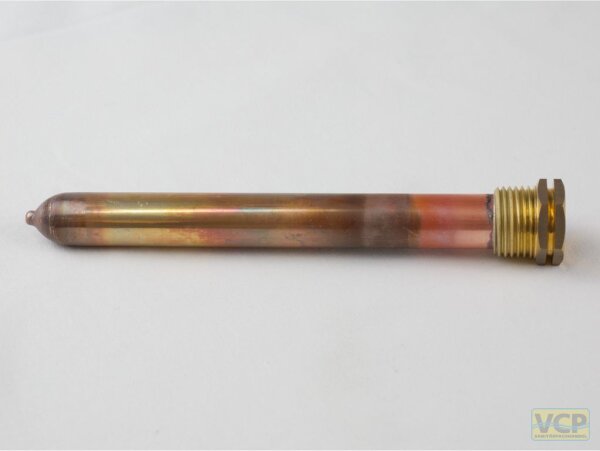 Messing/Kupfer-Tauchhülse 1/2" x 100mm Innen/Außen Ø 15/16mm