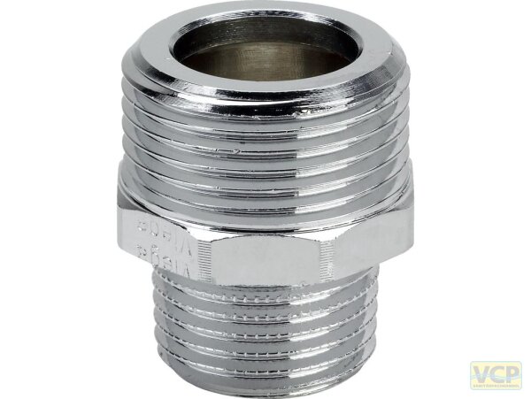 Reduziernippel Messing chrom 3/8" x 1/4"