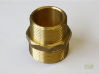 Reduziernippel Messing blank 2" x 5/4"