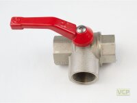 Drei-Wege-Kugelhahn mit T-Küken 1"