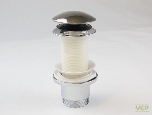 Ablaufgarnitur ROYAL ABS chrom 5/4" Schaftlänge10mm bis 95mm mit INOX Klick-Stopfen