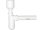 Flaschen-Sifon für Urinal 50x40 weiß