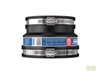Adapterkupplung CAC 1362 (121-136mm auf 100-116mm), bis 0,6 bar, EPDM / V2A